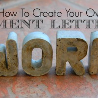 How To Make Cement Letters